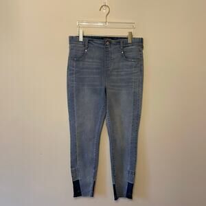 Liverpool Los Angeles US 14/32 The skinny crop jeans patchwork raw hemline